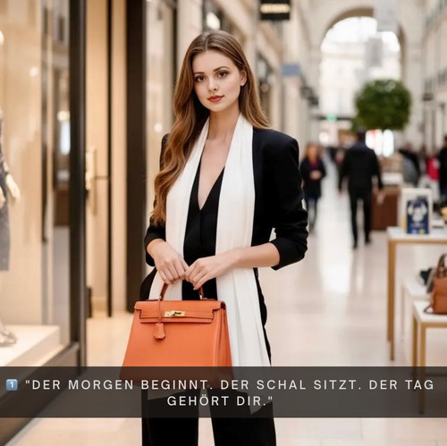 Seidenschal damen weiß 100 - weiß, 100%