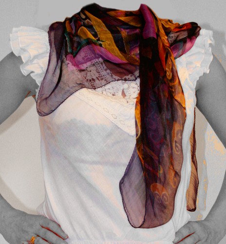 Luxus seidentuch 100x100 - cm,